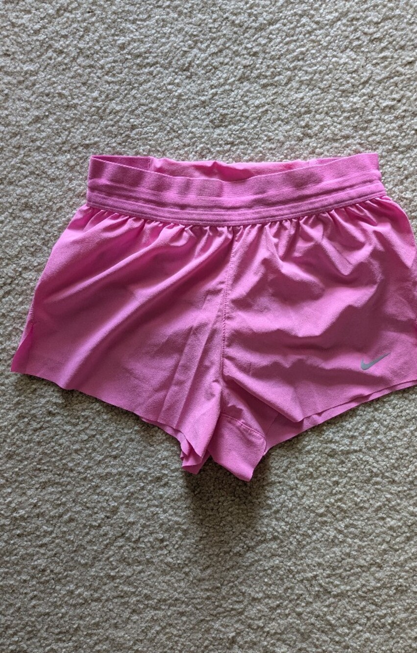 Nike Swift Dri-FIT Women's hot Pink Running Jogging Shorts Lined Drawstring XS